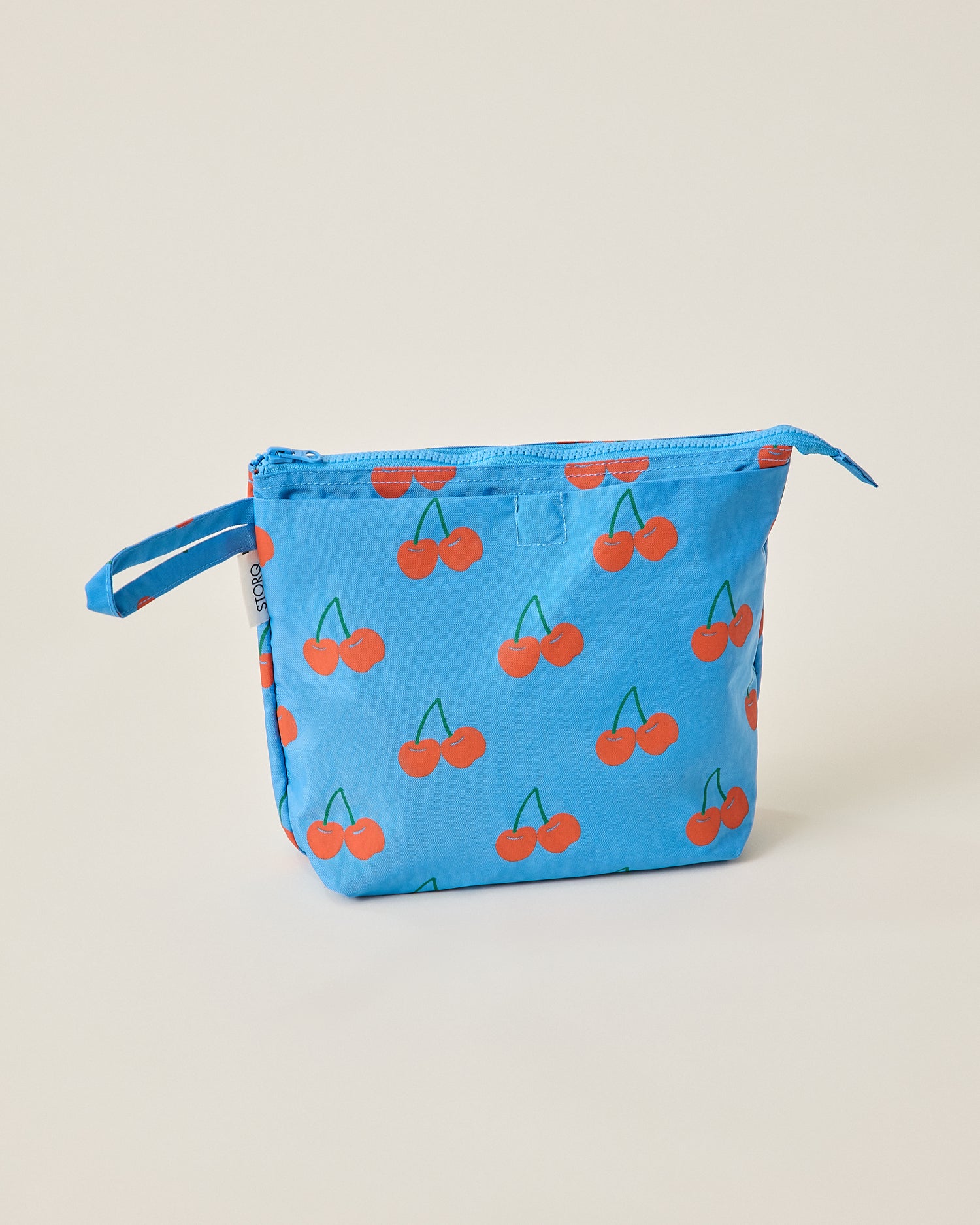 Quick Change Kit Bag in Blue Cherries pattern