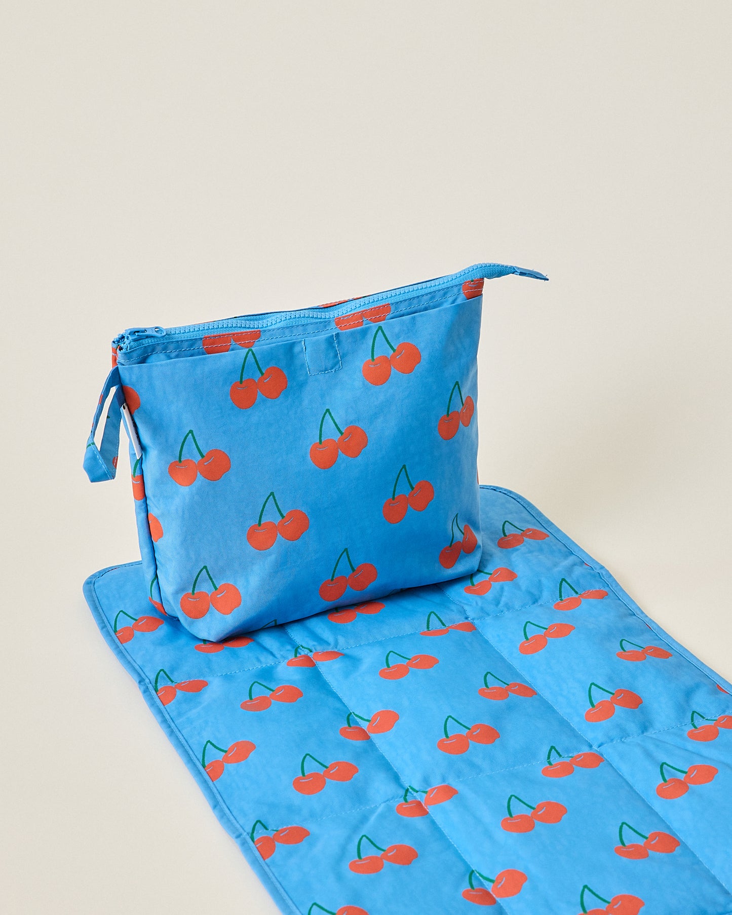 Quick Change Kit Bag in Blue Cherries