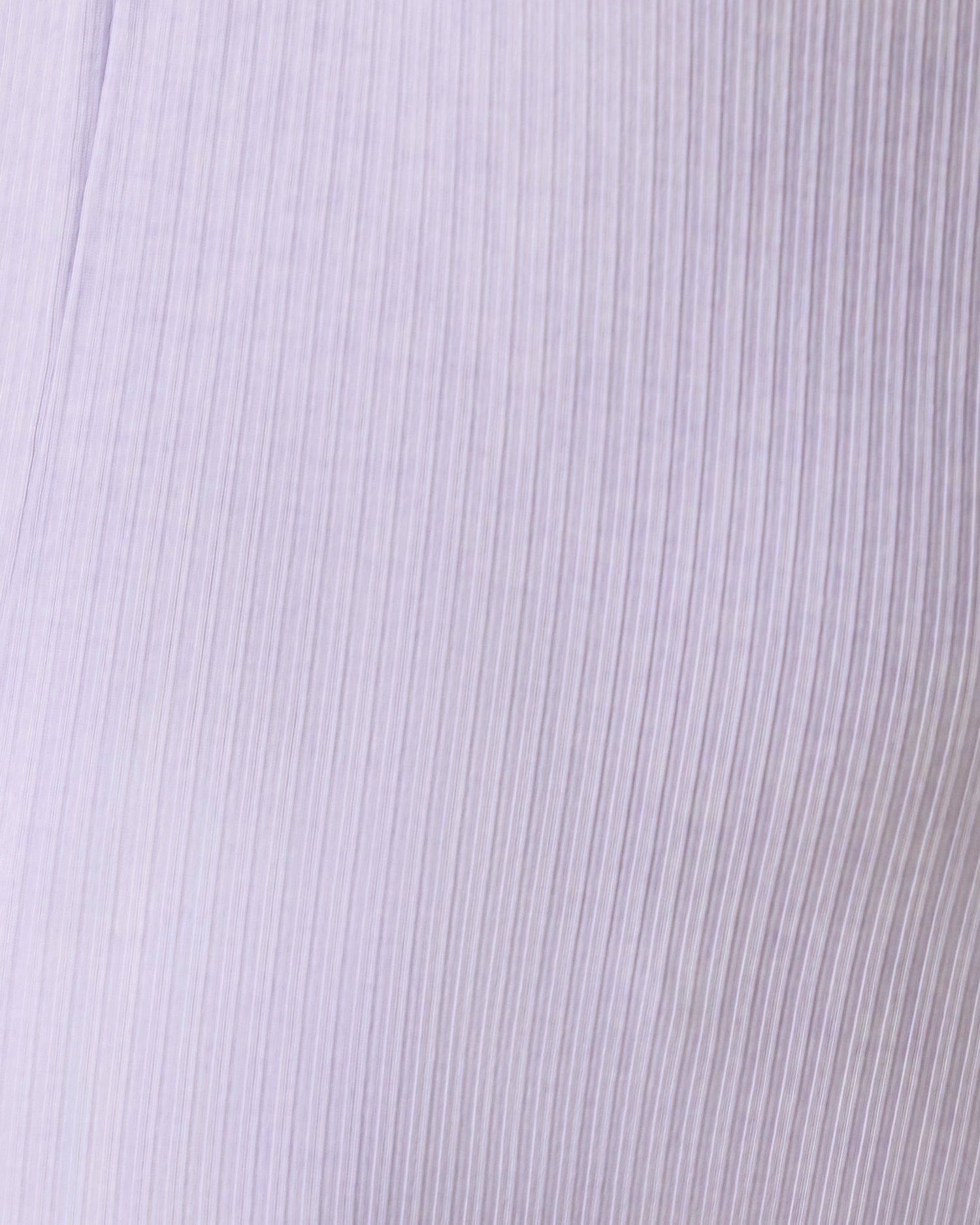 Close up of Baby wearing the Ribbed Bamboo Baby Pajama in Lilac Heather