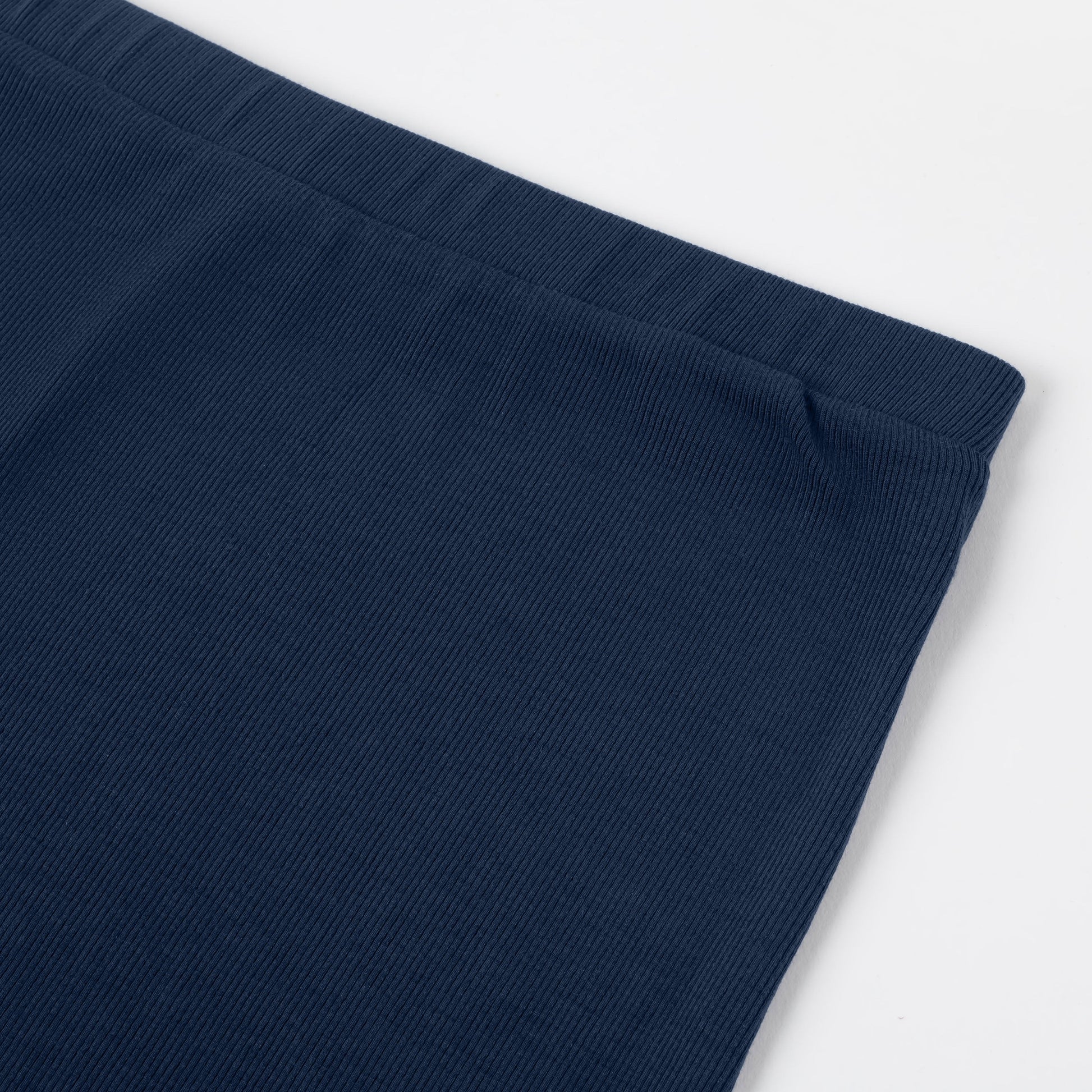 Ribbed Bamboo Maternity Midi Skirt | Navy Blue-Bottoms & Dresses-Kindred Bravely