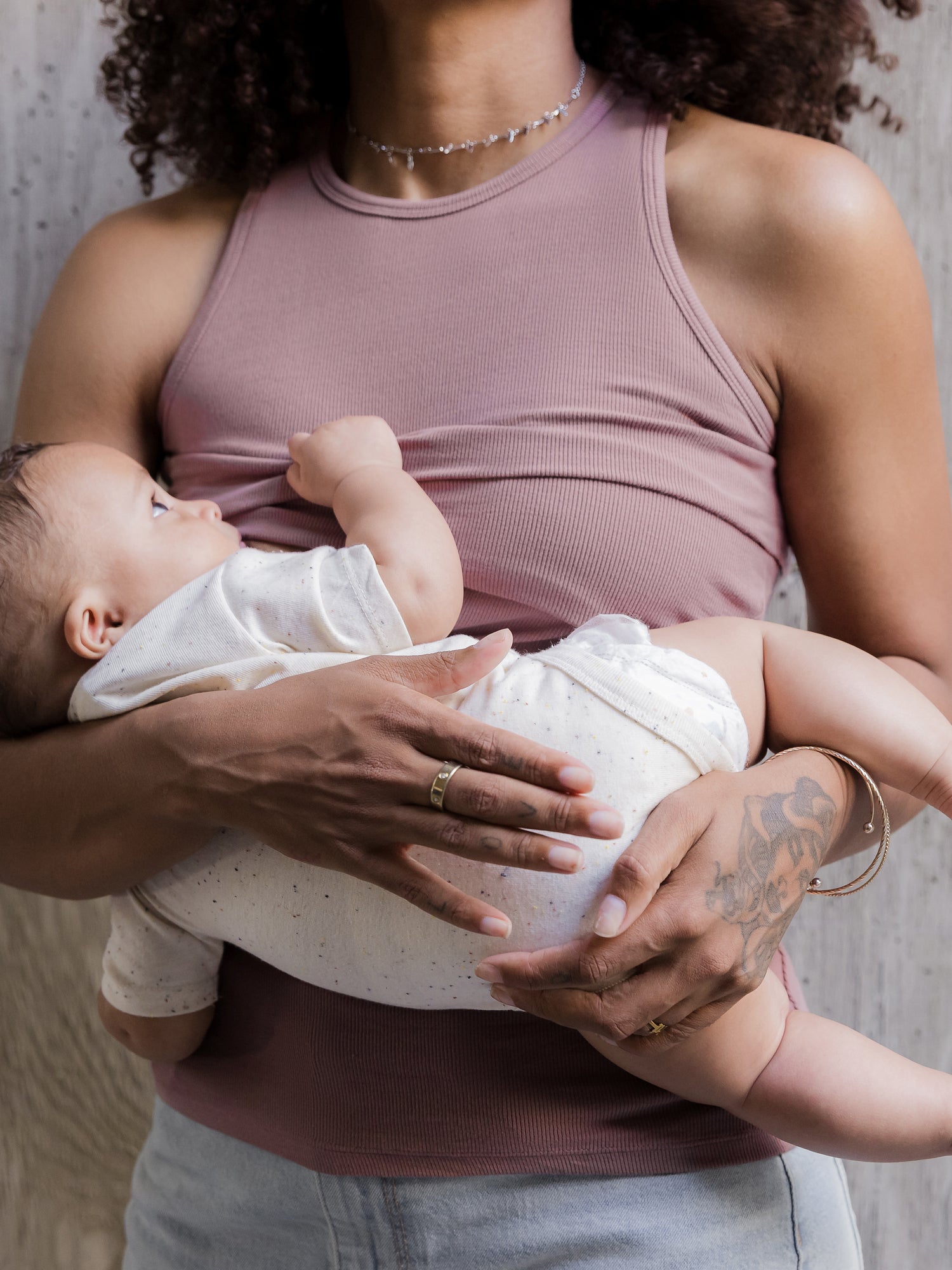 Ribbed Bamboo Racerback Nursing Tank | Twilight - Kindred Bravely