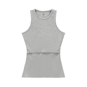 Gray tank top on a white background