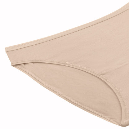 Signature Cotton French Cut Brief | Beige-Underwear-Kindred Bravely