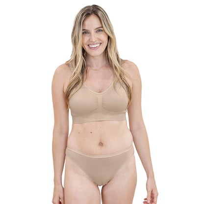 Signature Cotton French Cut Brief | Beige-Underwear-Kindred Bravely