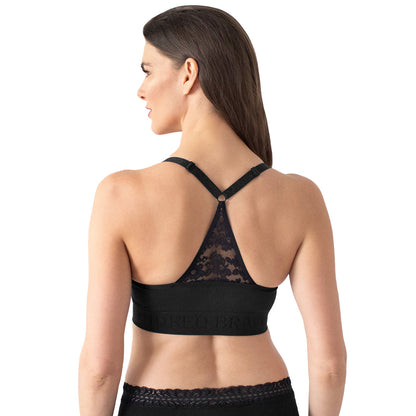 Simply Sublime® Lace Racerback Nursing Bra | Black-Bras-Kindred Bravely