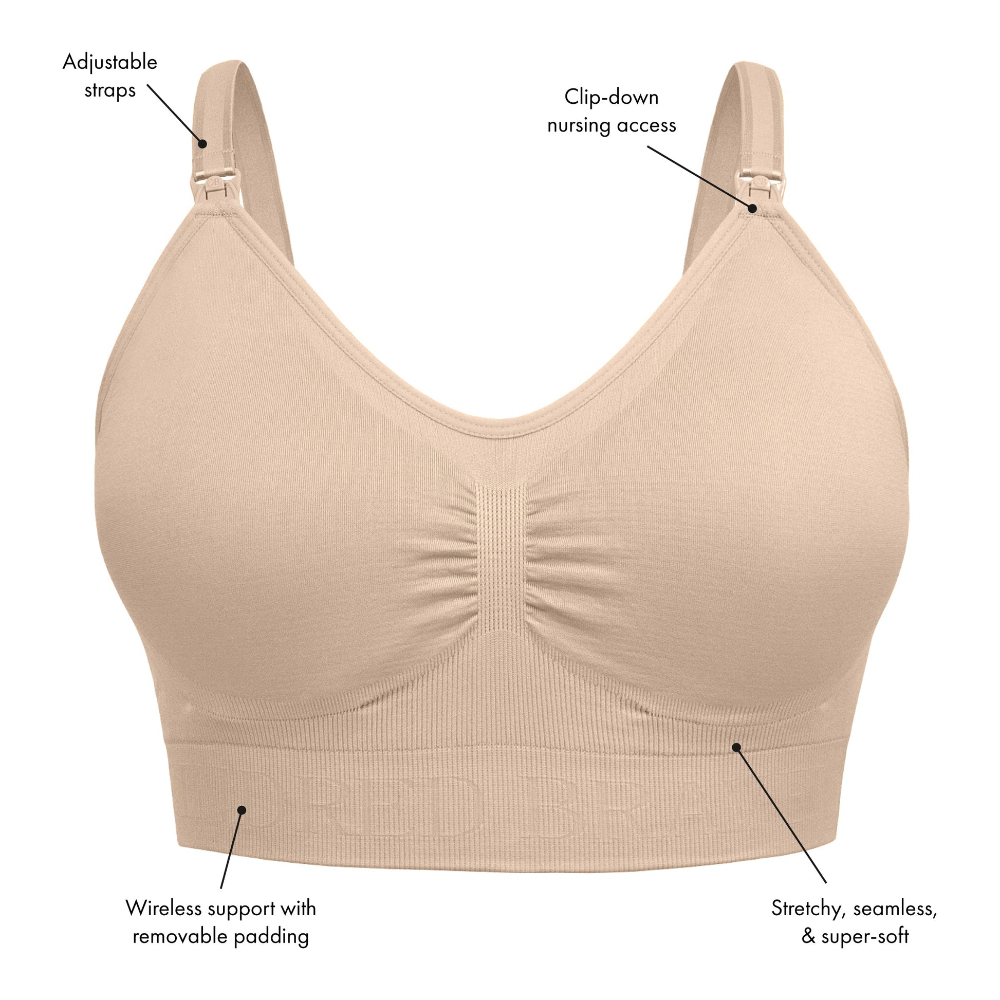 Kindred Bravely Simply Sublime Busty Seamless Nursing Bra for F, G, H, I Cup   Wireless Maternity Bra (Redwood, Small-Busty) : : Clothing,  Shoes & Accessories