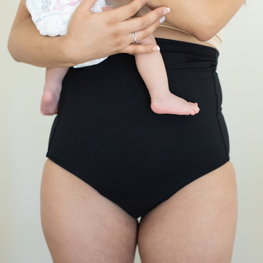 Soothing Fourth Trimester Panty | Without Gel Packs - Black-Underwear-Kindred Bravely