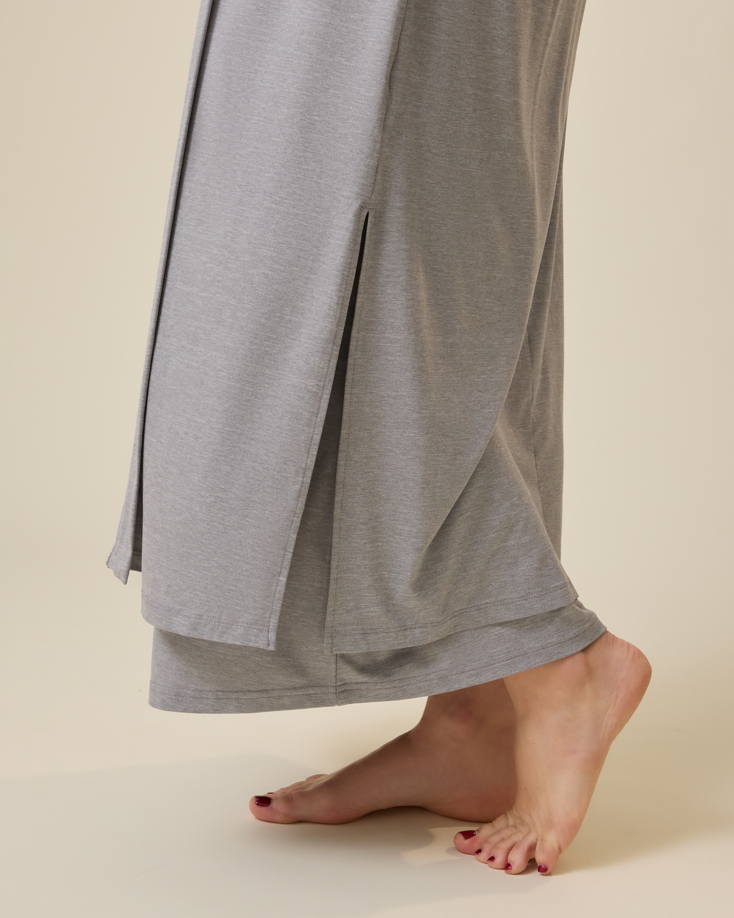 The Sunday Maxi Dress & Duster Set | Grey Heather - Kindred Bravely