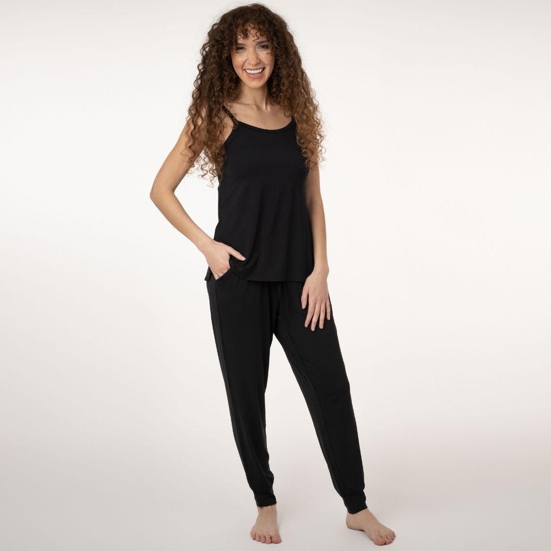 The Bamboo Lounge Around Tank | Black-Tops-Kindred Bravely