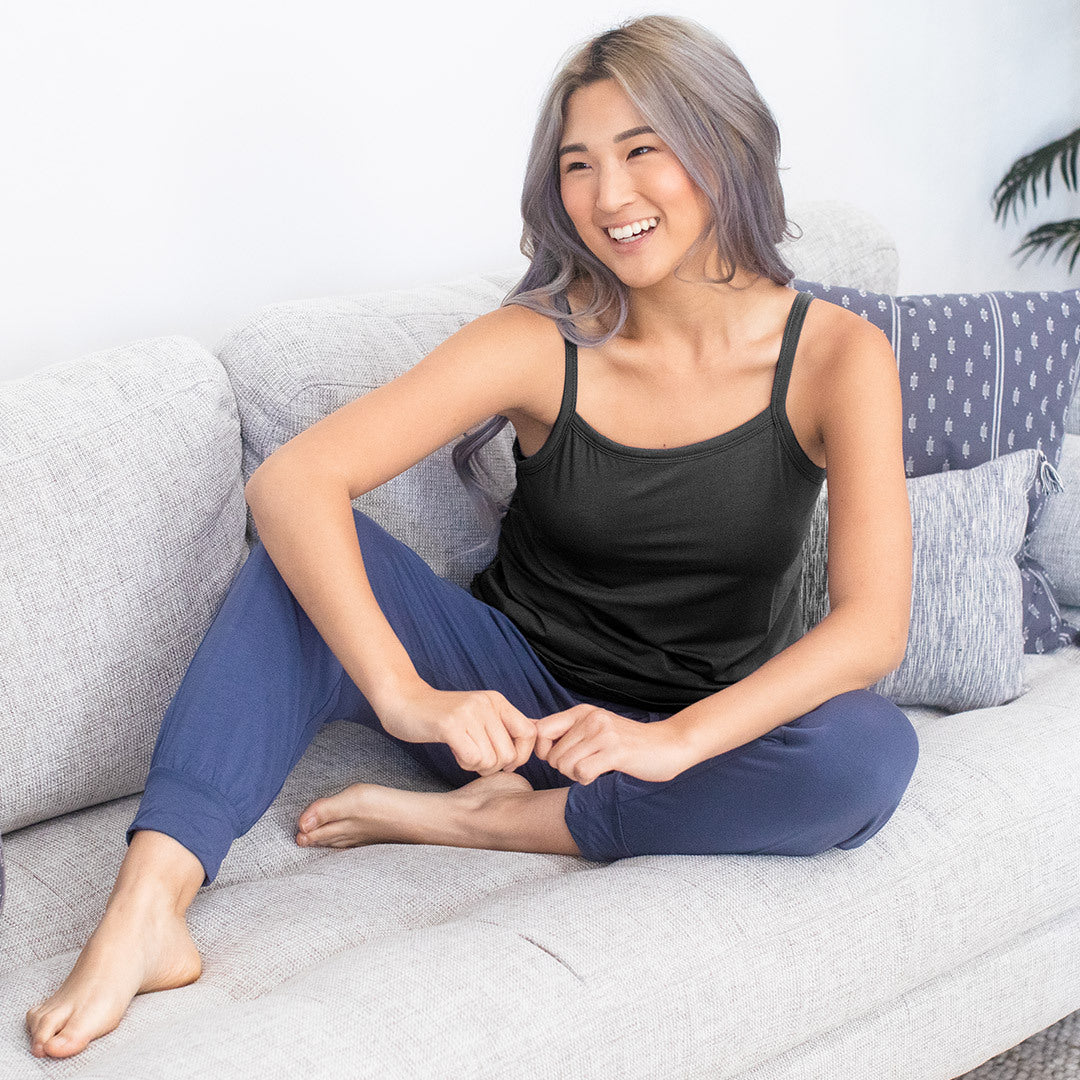 The Bamboo Lounge Around Tank | Black-Tops-Kindred Bravely