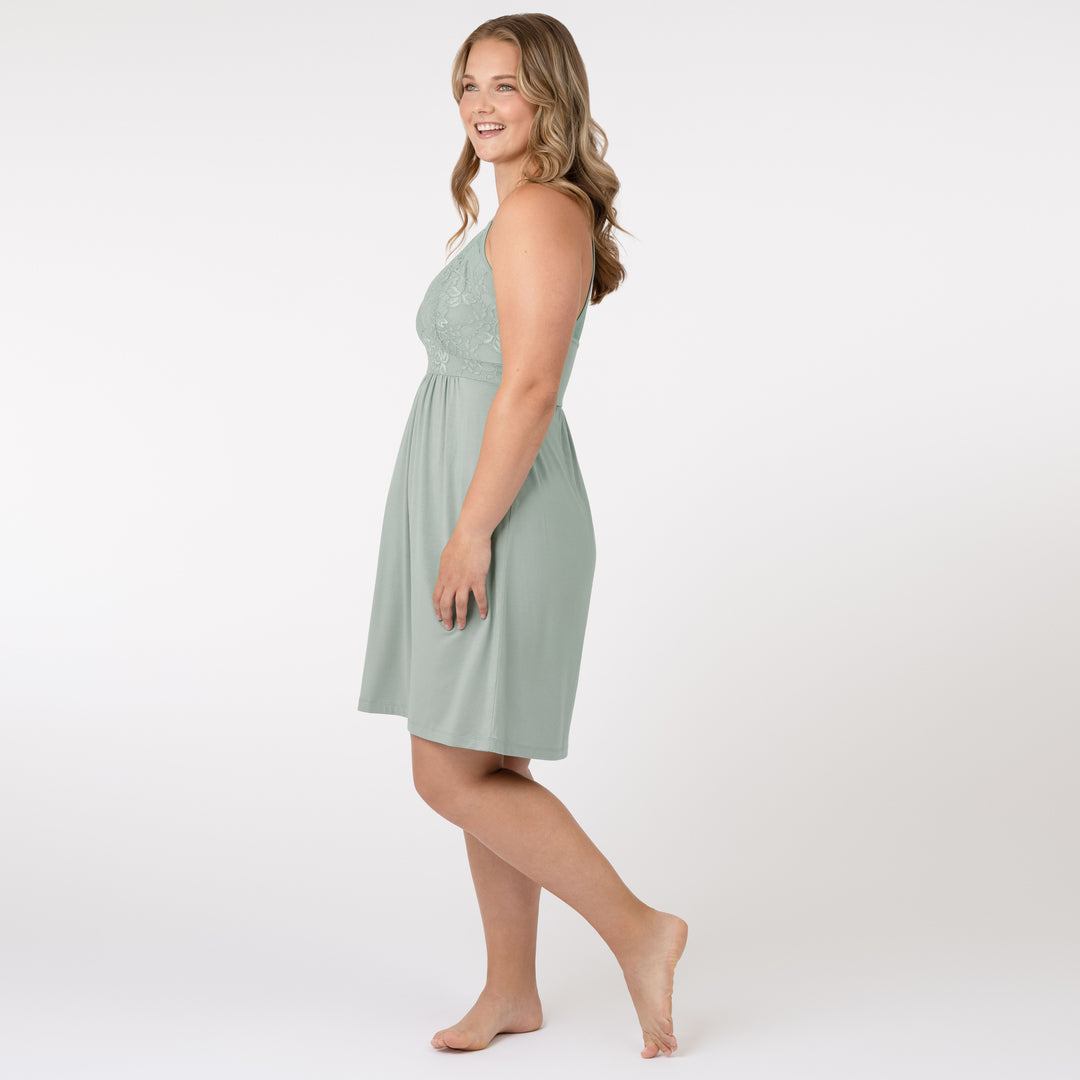 The Ella Lace Nightgown | Sage-Pajamas-Kindred Bravely