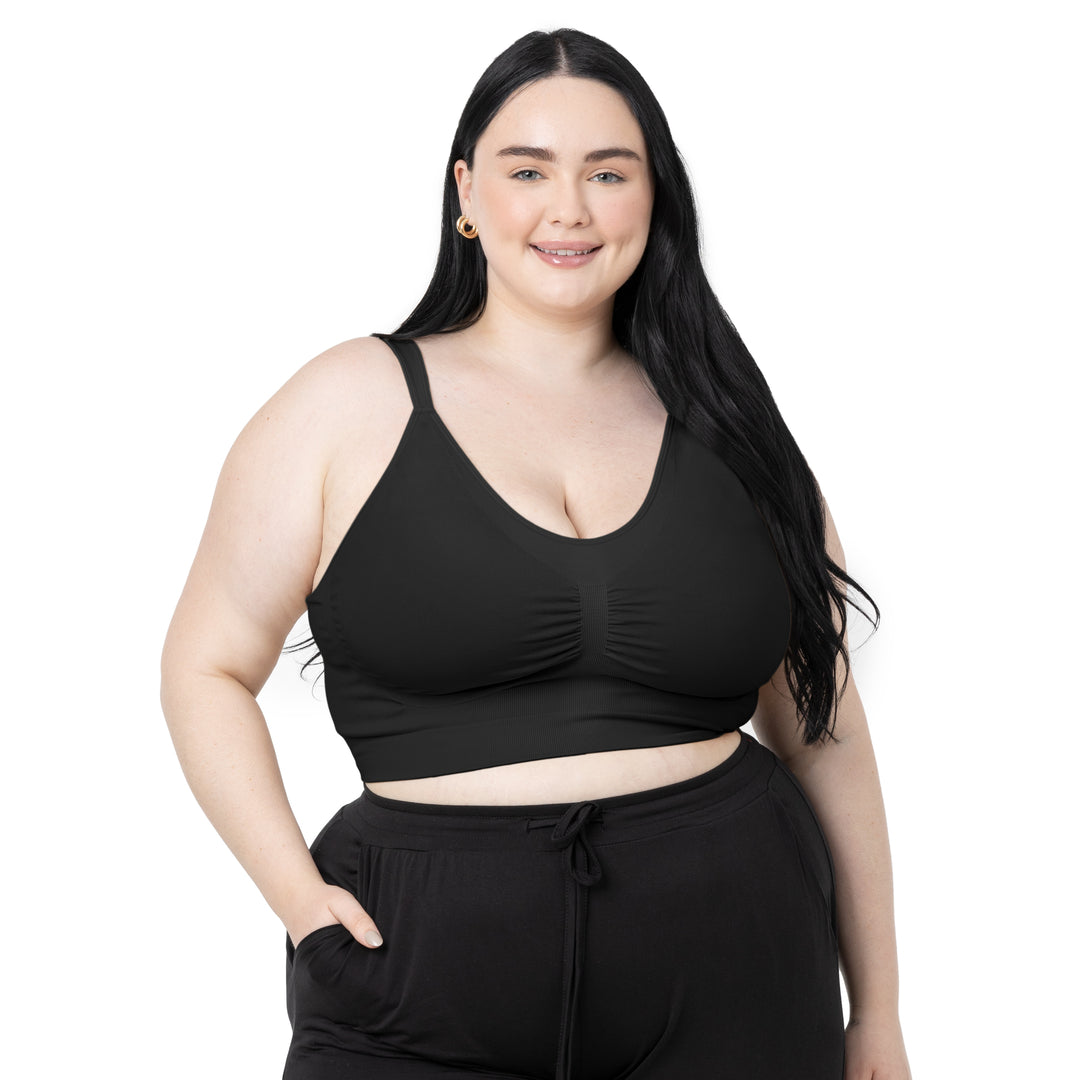 The Nellie Simply Wireless Bra | Black-Bras-Kindred Bravely