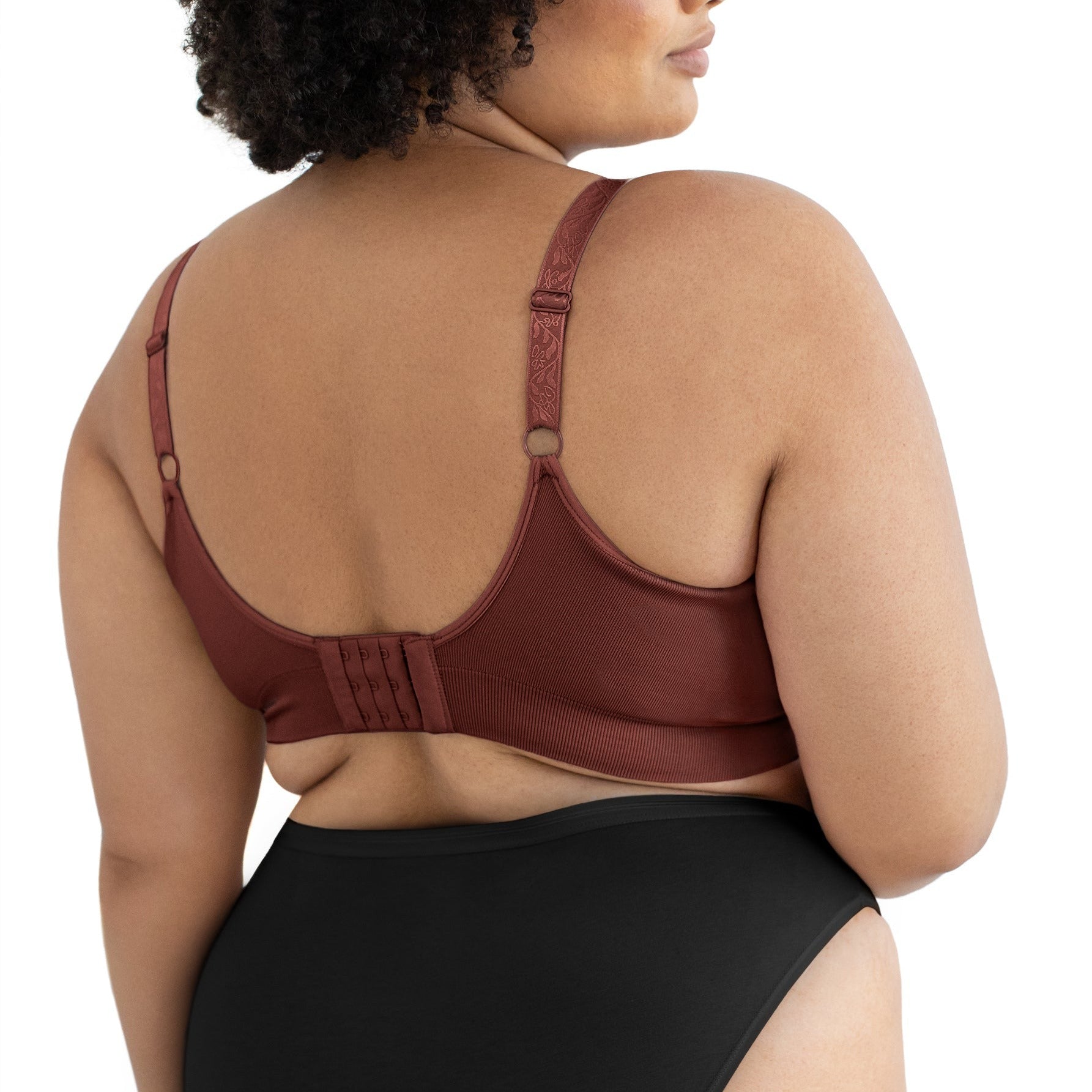 Back of a model wearing the Nellie Sublime® Wireless Bra