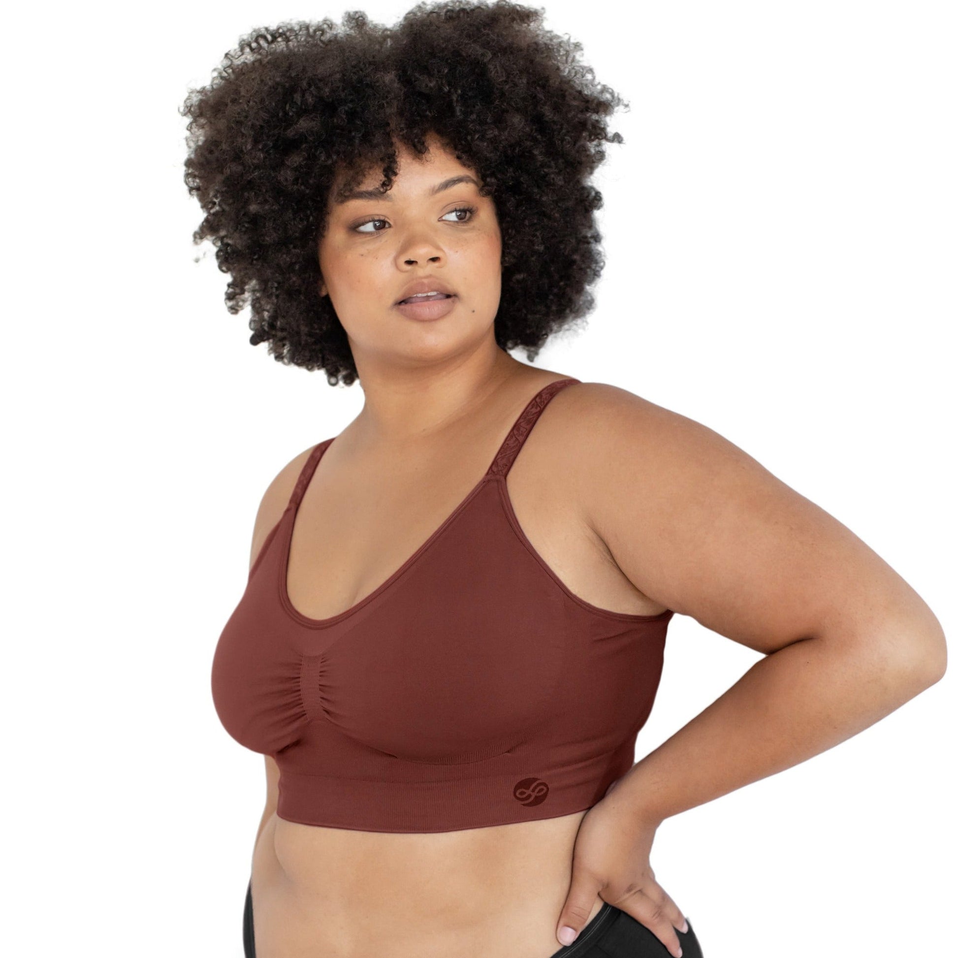 Adira | Lounge Bra Wirefree Plus Size | Slip On Bras to Wear at Home |  Comfortable Bra | Wirefree & High Coverage | Sleep Support | Plus Size |  Pack