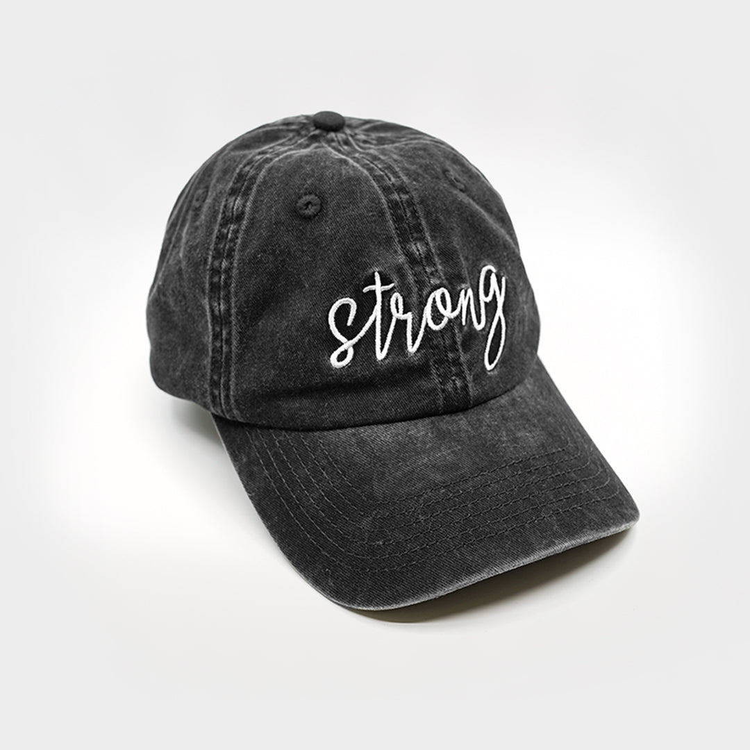 The Strong Hat | Washed Black-Accessories-Kindred Bravely