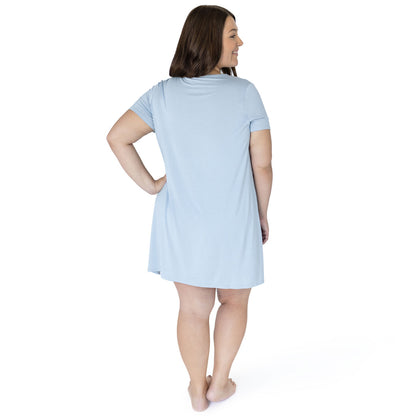 Tulip Hem Nursing & Maternity Nightgown | Mist-Pajamas-Kindred Bravely