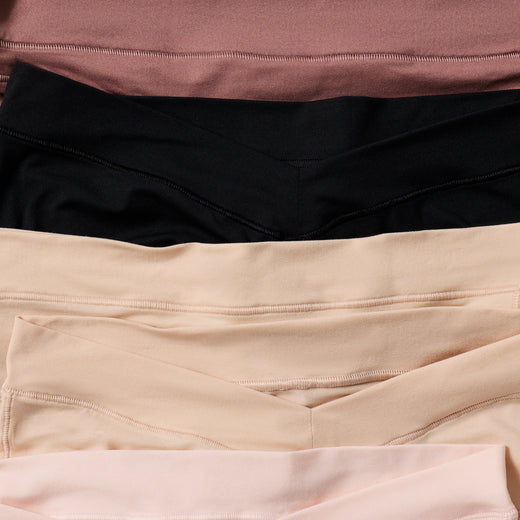 Close up image showing assorted underwear in different colors
