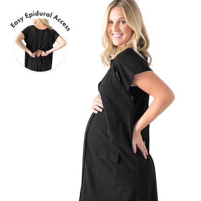 Universal Labor & Delivery Gown | Black-Gowns-Kindred Bravely