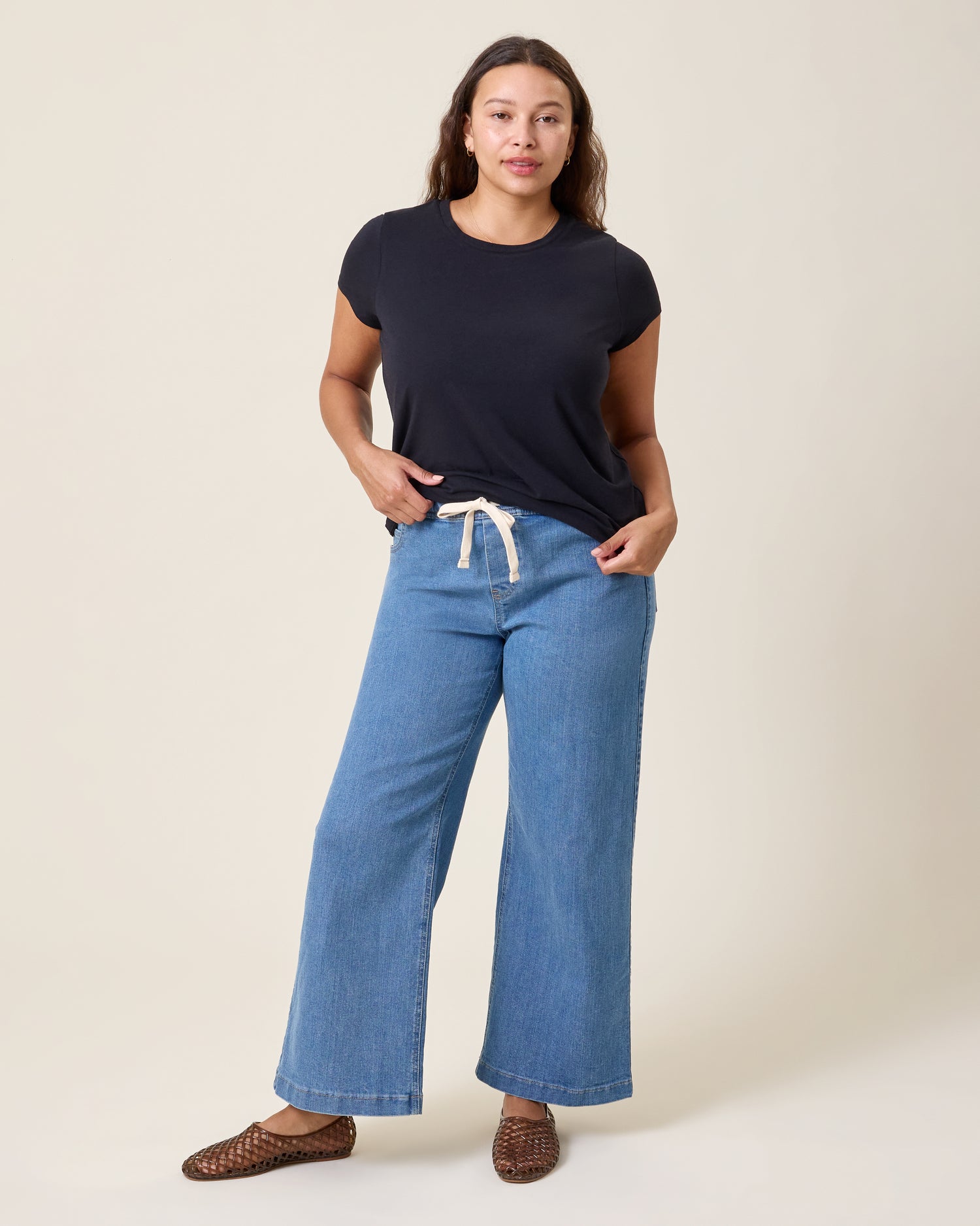 Wide Leg Maternity & Postpartum Jean | Medium Wash - Kindred Bravely