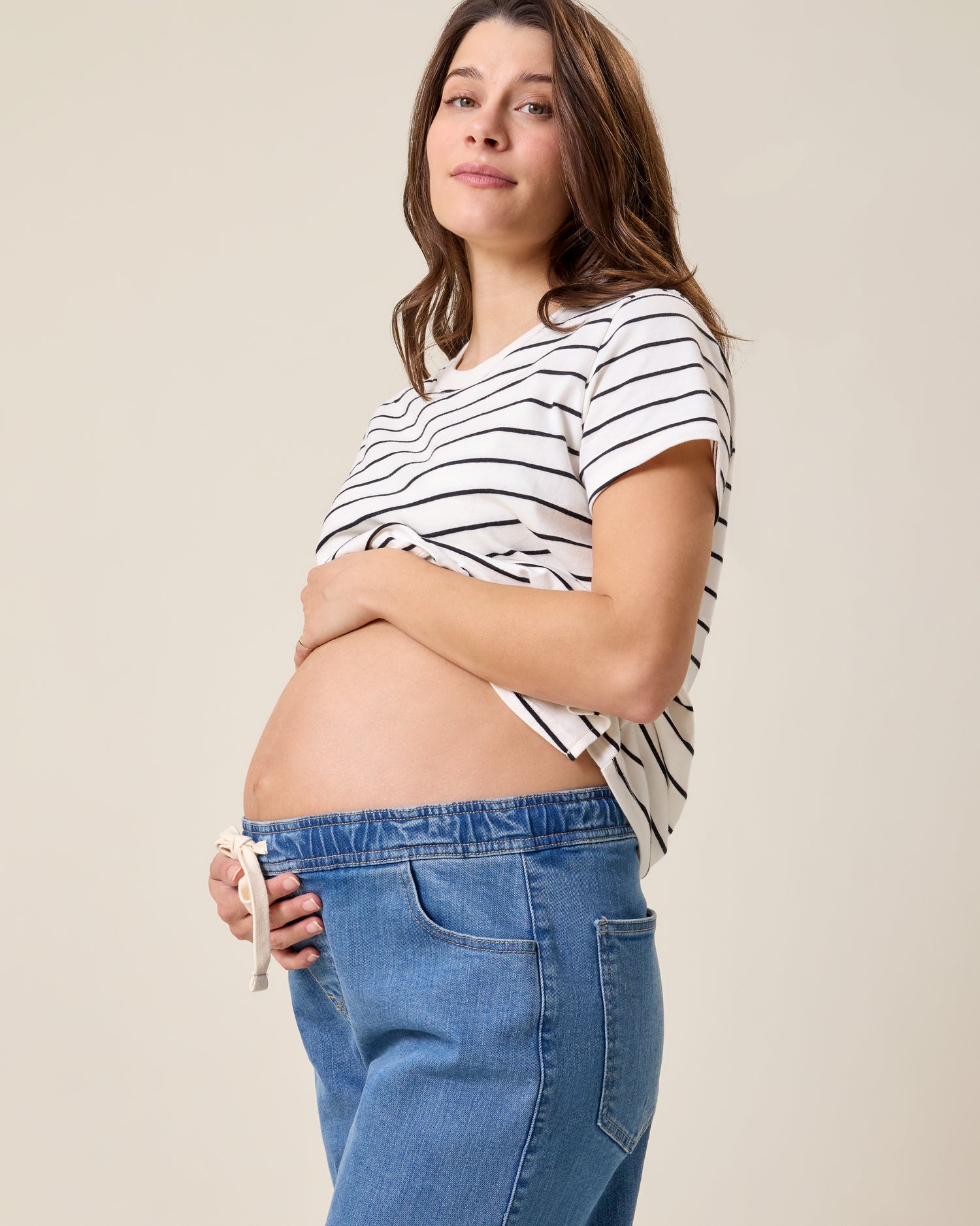 Wide Leg Maternity & Postpartum Jean | Medium Wash - Kindred Bravely