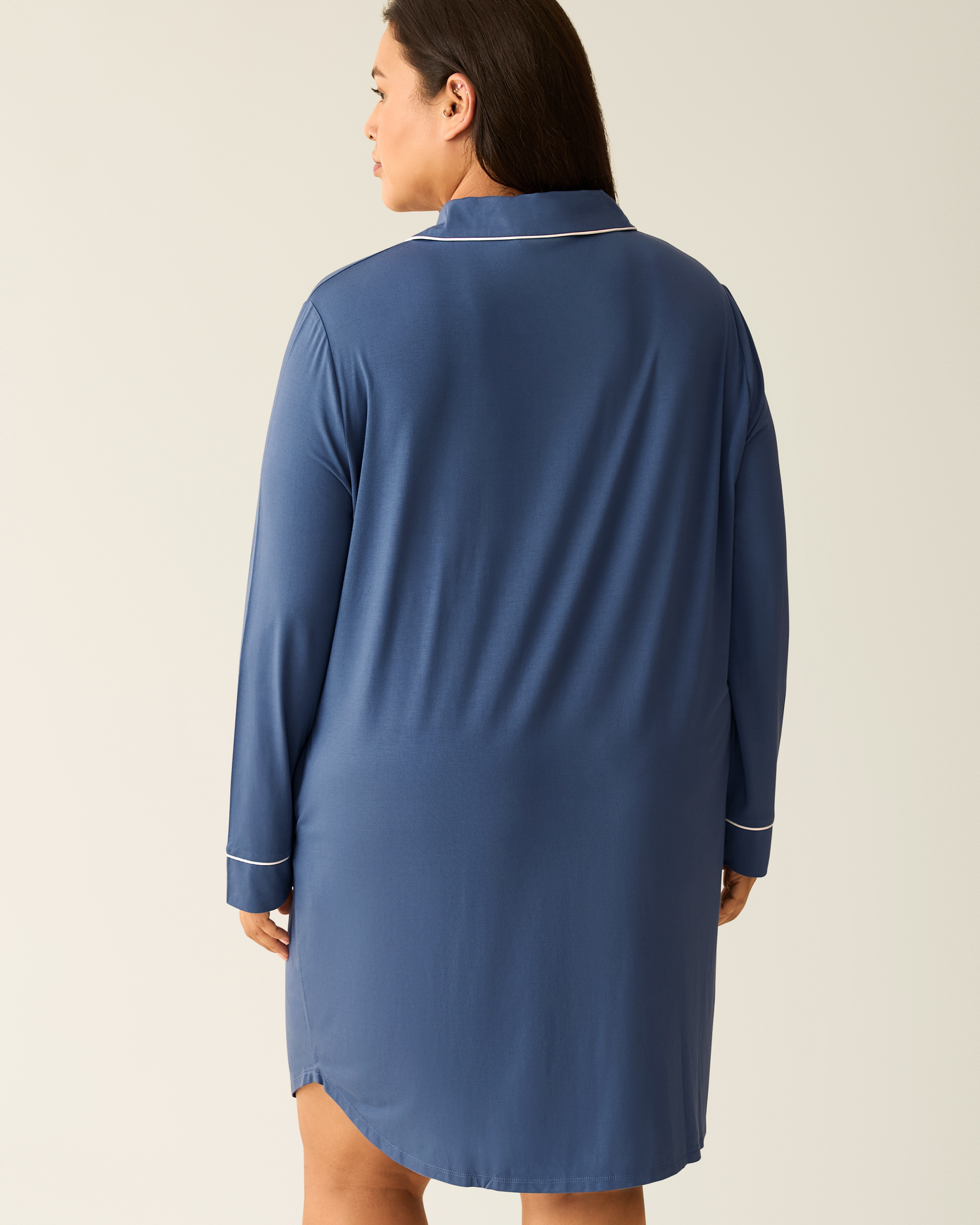 sleep shirt dress Clea Bamboo Long Sleeve Sleep Shirt