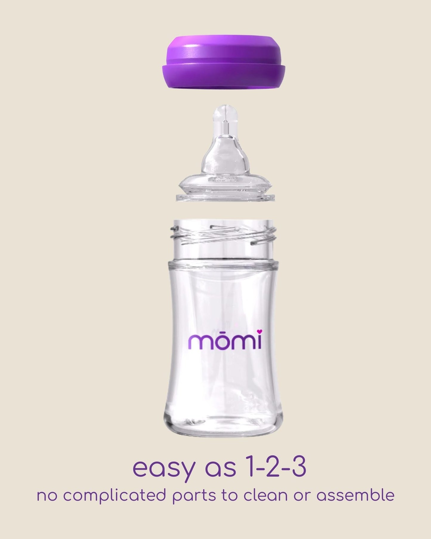 mōmi - breast-like bottle 2-sets, 4oz