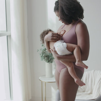 French Terry Racerback Nursing & Sleep Bra | Redwood