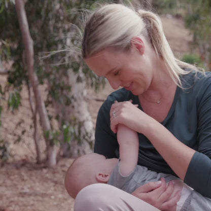 Bamboo Nursing & Maternity Long Sleeve T-shirt | Twilight