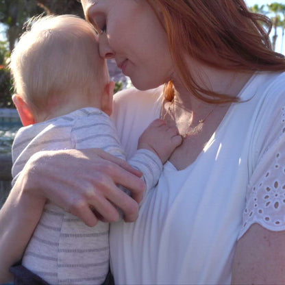 Everyday Eyelet Nursing & Maternity T-shirt | White
