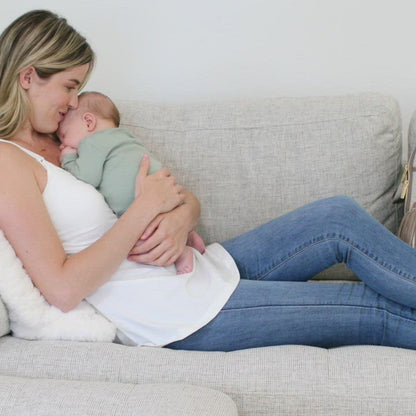 Signature Cotton Nursing & Maternity Tank | White